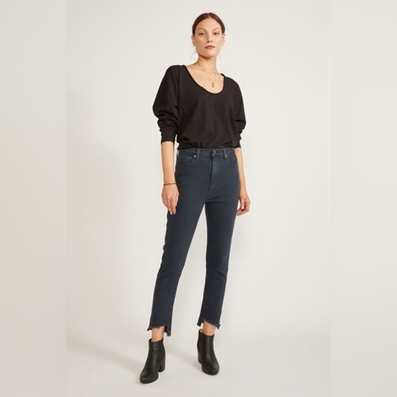 {ética} Scarlet Mid Rise Slim Night Stripe - Picture 4 of 4